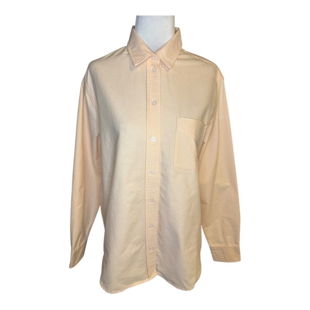 EVERLANE Organic Cotton Apricot Button Down Shirt Long Sleeve Women's Size 2 NWT